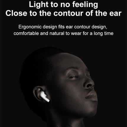 K58 True Wireless Semi-in-ear Bluetooth Earphone with Charging Box & Support Intelligent Control(White)-garmade.com