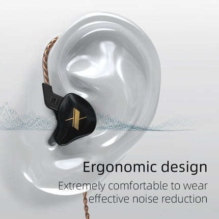 KZ EDX Dynamic Monitor HiFi In-Ear Wired Earphone No Mic(White)-garmade.com