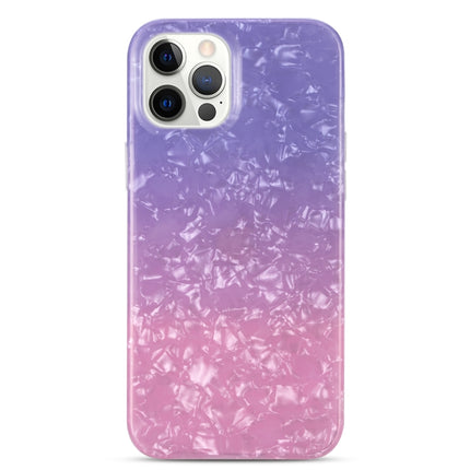 Gradient Color Shell Texture IMD TPU Shockproof Case For iPhone 13 Pro(Gradient Purple Pink)-garmade.com