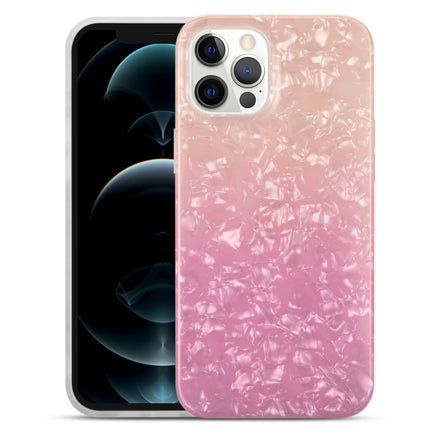 Gradient Color Shell Texture IMD TPU Shockproof Case For iPhone 13 Pro(Gradient Orang Pink)-garmade.com
