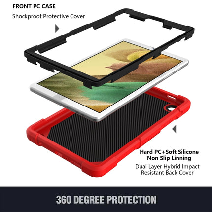 Pure Color PC + Silicone Anti-drop Protective Case with Butterfly Shape Holder & Pen Slot For Samsung Galaxy Tab A7 Lite 8.7 SM-T220 / SM-T225(Red)-garmade.com