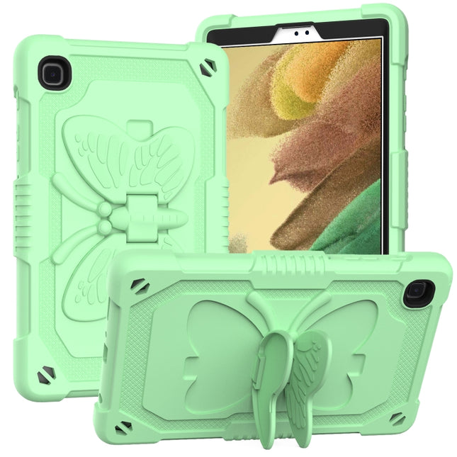 Pure Color PC + Silicone Anti-drop Protective Case with Butterfly Shape Holder & Pen Slot For Samsung Galaxy Tab A7 Lite 8.7 SM-T220 / SM-T225(Fresh Green)-garmade.com