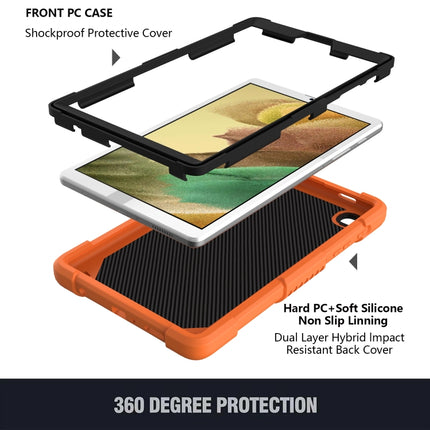 Pure Color PC + Silicone Anti-drop Protective Case with Butterfly Shape Holder & Pen Slot For Samsung Galaxy Tab A7 Lite 8.7 SM-T220 / SM-T225(Kumquat)-garmade.com