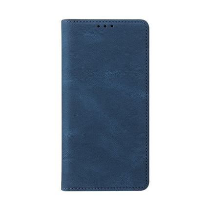 Simple Suction Closure Horizontal Flip Leather Case with Holder & Card Slot & Wallet For iPhone 13 Pro Max(Blue)-garmade.com