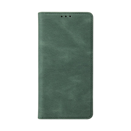 Simple Suction Closure Horizontal Flip Leather Case with Holder & Card Slot & Wallet For iPhone 13 Pro Max(Green)-garmade.com