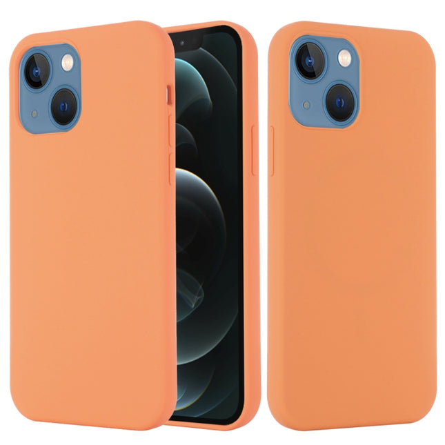 Shockproof Silicone Magnetic Magsafe Case For iPhone 13 mini(Orange)-garmade.com