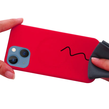 Shockproof Silicone Magnetic Magsafe Case For iPhone 13(Red)-garmade.com