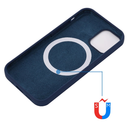 Shockproof Silicone Magnetic Magsafe Case For iPhone 13 Pro(Navy Blue)-garmade.com