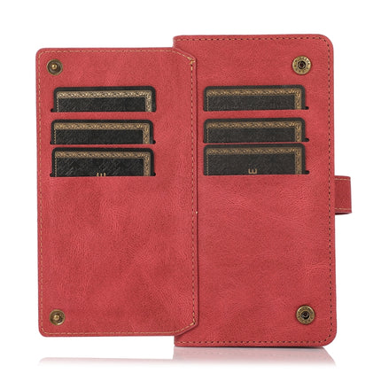 PU + TPU Horizontal Flip Leather Case with Holder & Card Slot & Wallet & Lanyard For iPhone 13 Pro(Wine Red)-garmade.com