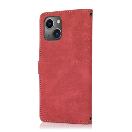 PU + TPU Horizontal Flip Leather Case with Holder & Card Slot & Wallet & Lanyard For iPhone 13 Pro Max(Wine Red)-garmade.com