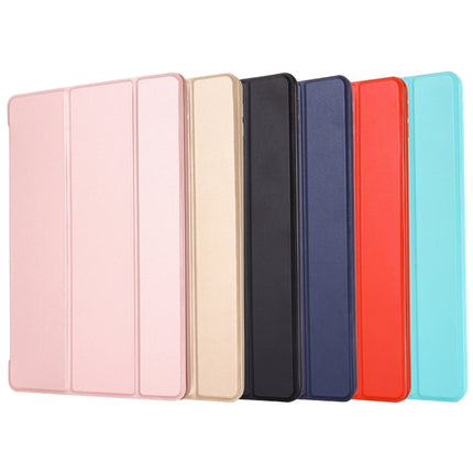 For iPad 10.2 2021 / 2020 / 2019 GEBEI Shockproof Horizontal Flip Leather Case with Three-folding Holder(Black)-garmade.com
