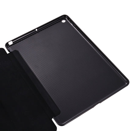 For iPad 10.2 2021 / 2020 / 2019 GEBEI Shockproof Horizontal Flip Leather Case with Three-folding Holder(Royal Blue)-garmade.com