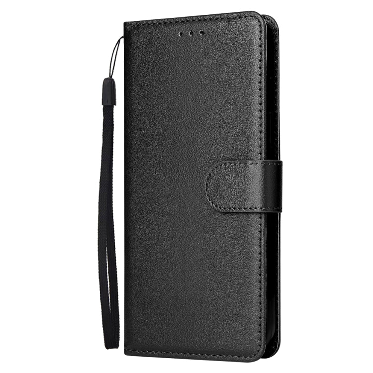 Multifunctional Horizontal Flip Leather Case, with Three Card Slot & Holder & Photo Frame & Lanyard For iPhone 13(Black)-garmade.com