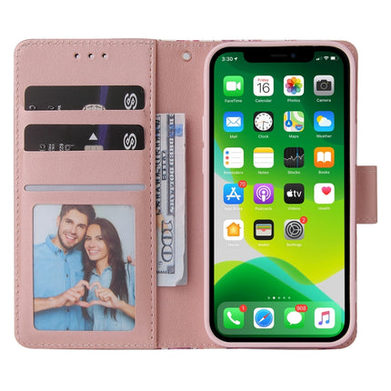 Marble Bronzing Stitching Horizontal Flip PU Leather Case with Holder & Card Slots & Wallet & Photo Frame For iPhone 13 mini(Purple)-garmade.com