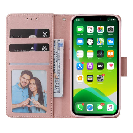 Marble Bronzing Stitching Horizontal Flip PU Leather Case with Holder & Card Slots & Wallet & Photo Frame For iPhone 13(Rose Gold)-garmade.com