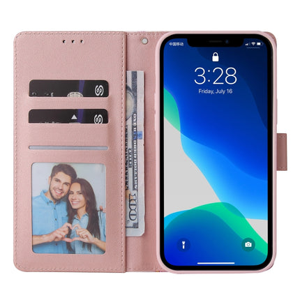 Marble Bronzing Stitching Horizontal Flip PU Leather Case with Holder & Card Slots & Wallet & Photo Frame For iPhone 13 Pro(Rose Gold)-garmade.com