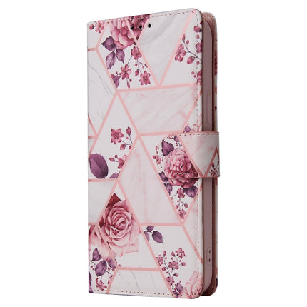 Marble Bronzing Stitching Horizontal Flip PU Leather Case with Holder & Card Slots & Wallet & Photo Frame For iPhone 13 Pro Max(Rose Gold)-garmade.com