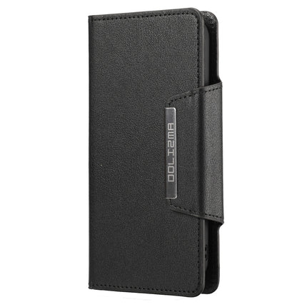 Ultra-thin Separable Magnetic Horizontal Flip Leather Case with Card Slot & Wallet For iPhone 13 Pro(Black)-garmade.com