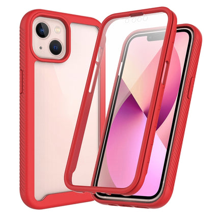 Starry Sky Solid Color Series Shockproof PC + TPU Case with PET Film For iPhone 13 mini(Red)-garmade.com