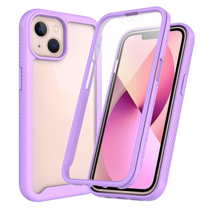 Starry Sky Solid Color Series Shockproof PC + TPU Case with PET Film For iPhone 13 mini(Light Purple)-garmade.com
