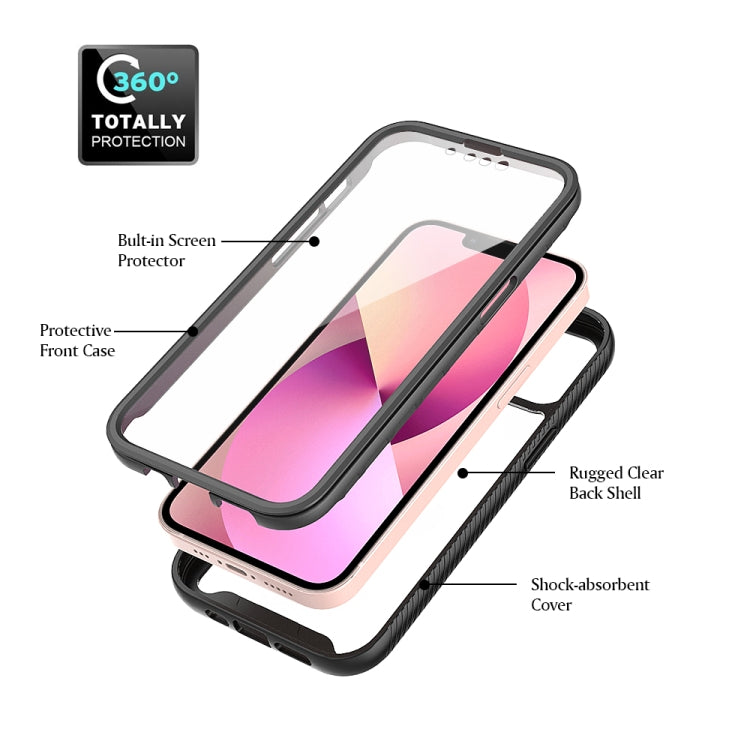 Starry Sky Solid Color Series Shockproof PC + TPU Case with PET Film For iPhone 13(Rose Red)-garmade.com