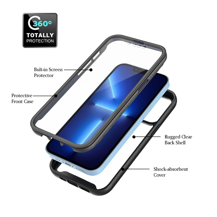 Starry Sky Solid Color Series Shockproof PC + TPU Case with PET Film For iPhone 13 Pro Max(Royal Blue)-garmade.com