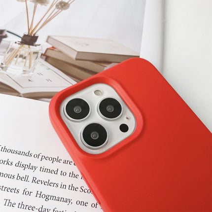 Elastic Silicone Protective Case with Wide Neck Lanyard For iPhone 13(Red)-garmade.com