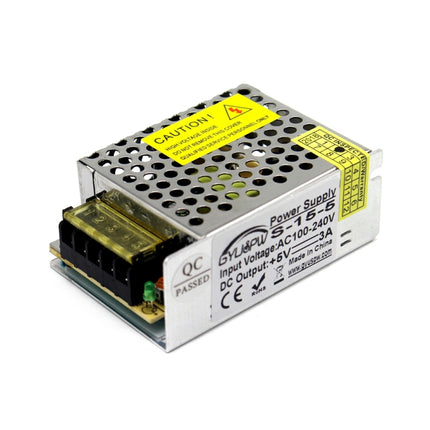 S-15-5 DC5V 3A 15W LED Regulated Switching Power Supply, Size: 86 x 58 x 33mm-garmade.com