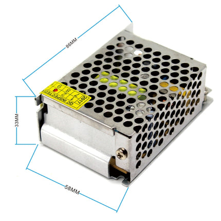 S-25-5 DC5V 3A 25W LED Regulated Switching Power Supply, Size: 86 x 58 x 33mm-garmade.com