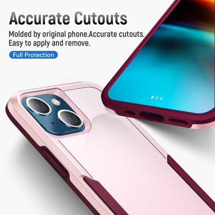 Pioneer Armor Heavy Duty PC + TPU Shockproof Case For iPhone 13 mini(Pink)-garmade.com