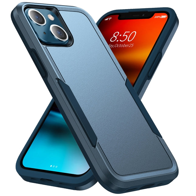 Pioneer Armor Heavy Duty PC + TPU Shockproof Case For iPhone 13 mini(Blue)-garmade.com