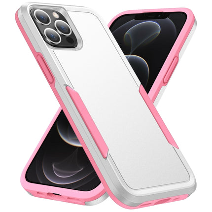 Pioneer Armor Heavy Duty PC + TPU Shockproof Case For iPhone 13 Pro(White)-garmade.com