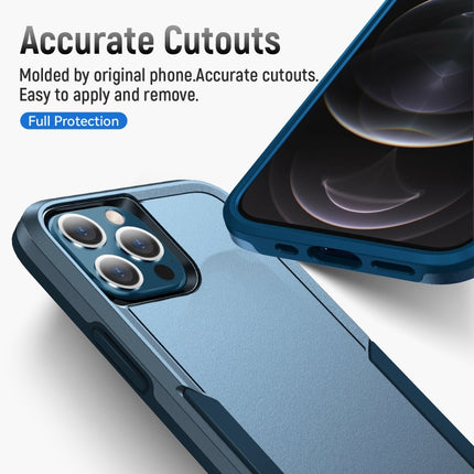 Pioneer Armor Heavy Duty PC + TPU Shockproof Case For iPhone 13 Pro(Blue)-garmade.com
