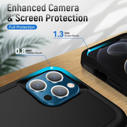 Pioneer Armor Heavy Duty PC + TPU Shockproof Case For iPhone 13 Pro Max(Black)-garmade.com