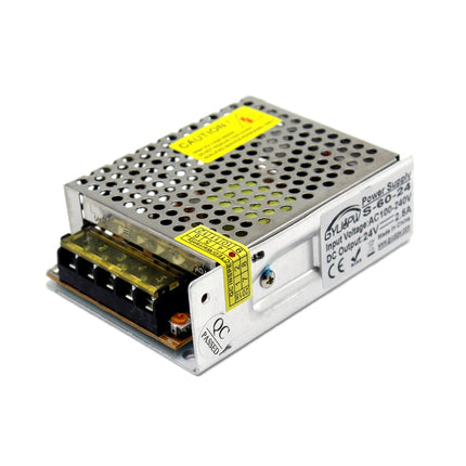 S-48-24 DC24V 2A 48W LED Regulated Switching Power Supply, Size: 110 x 79 x 36mm-garmade.com