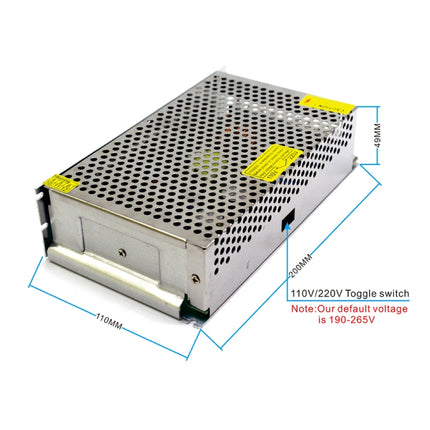 S-240-12 DC12V 20A 240W LED Regulated Switching Power Supply, Size: 200 x 110 x 49mm-garmade.com