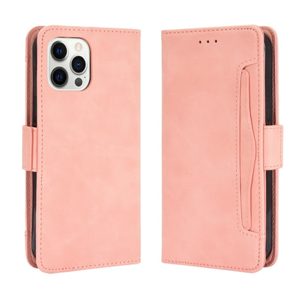 Skin Feel Calf Pattern Horizontal Flip Leather Case with Holder & Card Slots & Photo Frame For iPhone 13 mini(Pink)-garmade.com
