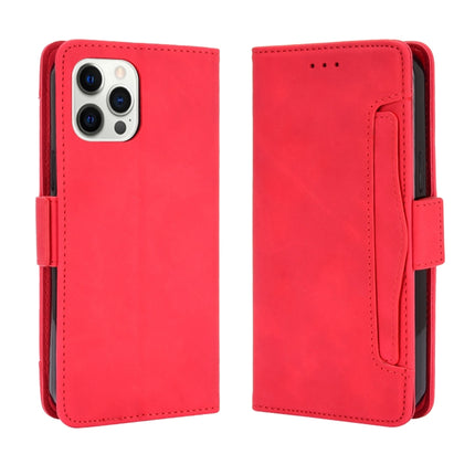 Skin Feel Calf Pattern Horizontal Flip Leather Case with Holder & Card Slots & Photo Frame For iPhone 13 mini(Red)-garmade.com