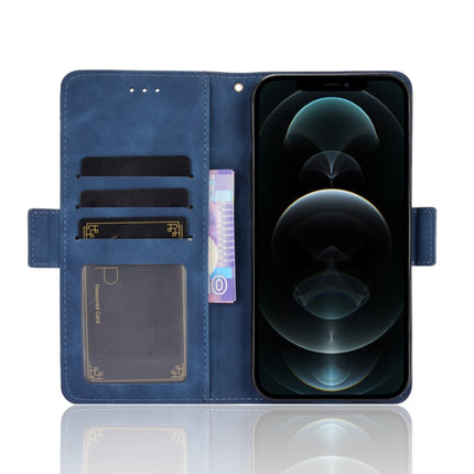 Skin Feel Calf Pattern Horizontal Flip Leather Case with Holder & Card Slots & Photo Frame For iPhone 13 mini(Blue)-garmade.com