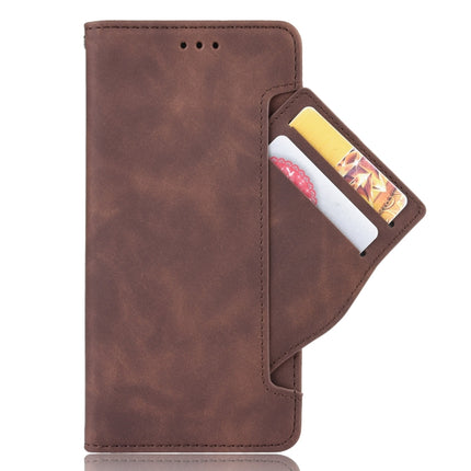 Skin Feel Calf Pattern Horizontal Flip Leather Case with Holder & Card Slots & Photo Frame For iPhone 13 mini(Brown)-garmade.com
