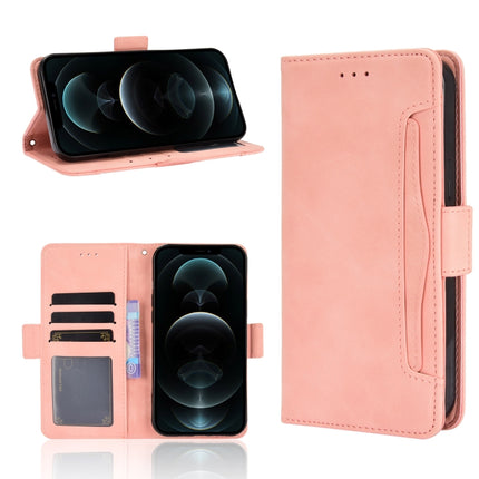 Skin Feel Calf Pattern Horizontal Flip Leather Case with Holder & Card Slots & Photo Frame For iPhone 13(Pink)-garmade.com