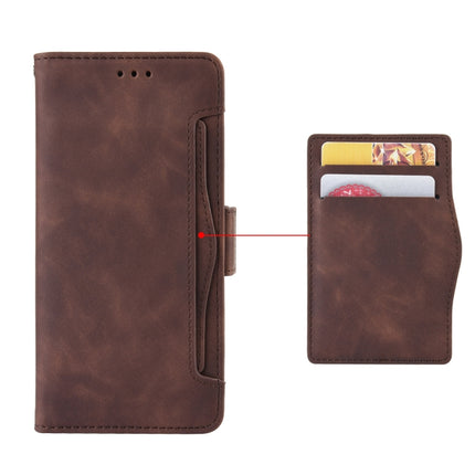Skin Feel Calf Pattern Horizontal Flip Leather Case with Holder & Card Slots & Photo Frame For iPhone 13(Brown)-garmade.com