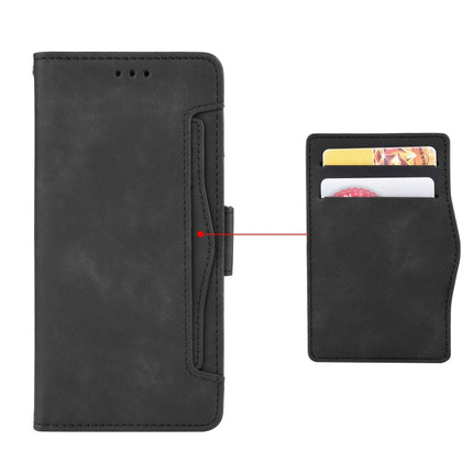 Skin Feel Calf Pattern Horizontal Flip Leather Case with Holder & Card Slots & Photo Frame For iPhone 13 Pro(Black)-garmade.com