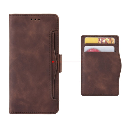 Skin Feel Calf Pattern Horizontal Flip Leather Case with Holder & Card Slots & Photo Frame For iPhone 13 Pro(Brown)-garmade.com