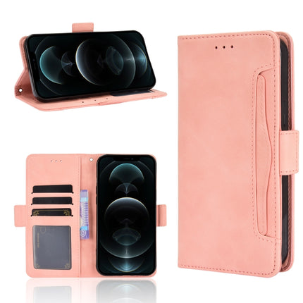 Skin Feel Calf Pattern Horizontal Flip Leather Case with Holder & Card Slots & Photo Frame For iPhone 13 Pro Max(Pink)-garmade.com