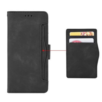 Skin Feel Calf Pattern Horizontal Flip Leather Case with Holder & Card Slots & Photo Frame For iPhone 13 Pro Max(Black)-garmade.com