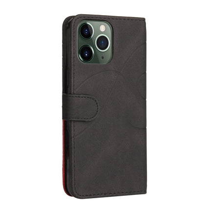 Dual-color Splicing Horizontal Flip PU Leather Case with Holder & Card Slots & Wallet For iPhone 13 Pro Max(Black)-garmade.com