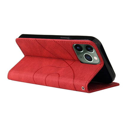 Dual-color Splicing Horizontal Flip PU Leather Case with Holder & Card Slots & Wallet For iPhone 13 Pro Max(Red)-garmade.com