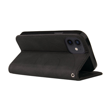 Dual-color Splicing Horizontal Flip PU Leather Case with Holder & Card Slots & Wallet For iPhone 13 mini(Black)-garmade.com