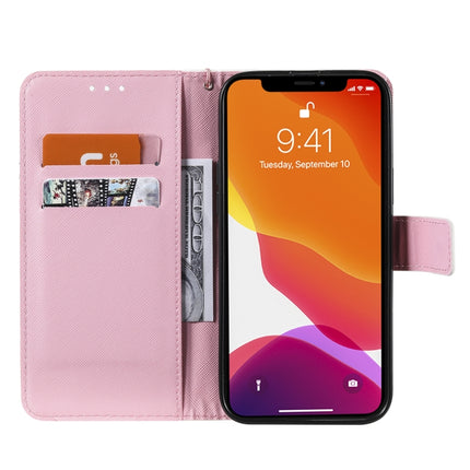 3D Painted Pattern Horizontal Flip Leather Case with Holder & Card Slots & Wallet For iPhone 13 Mini(Girl Under The Tree)-garmade.com